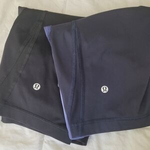2- Lululemon 9” High Rise Biker shorts